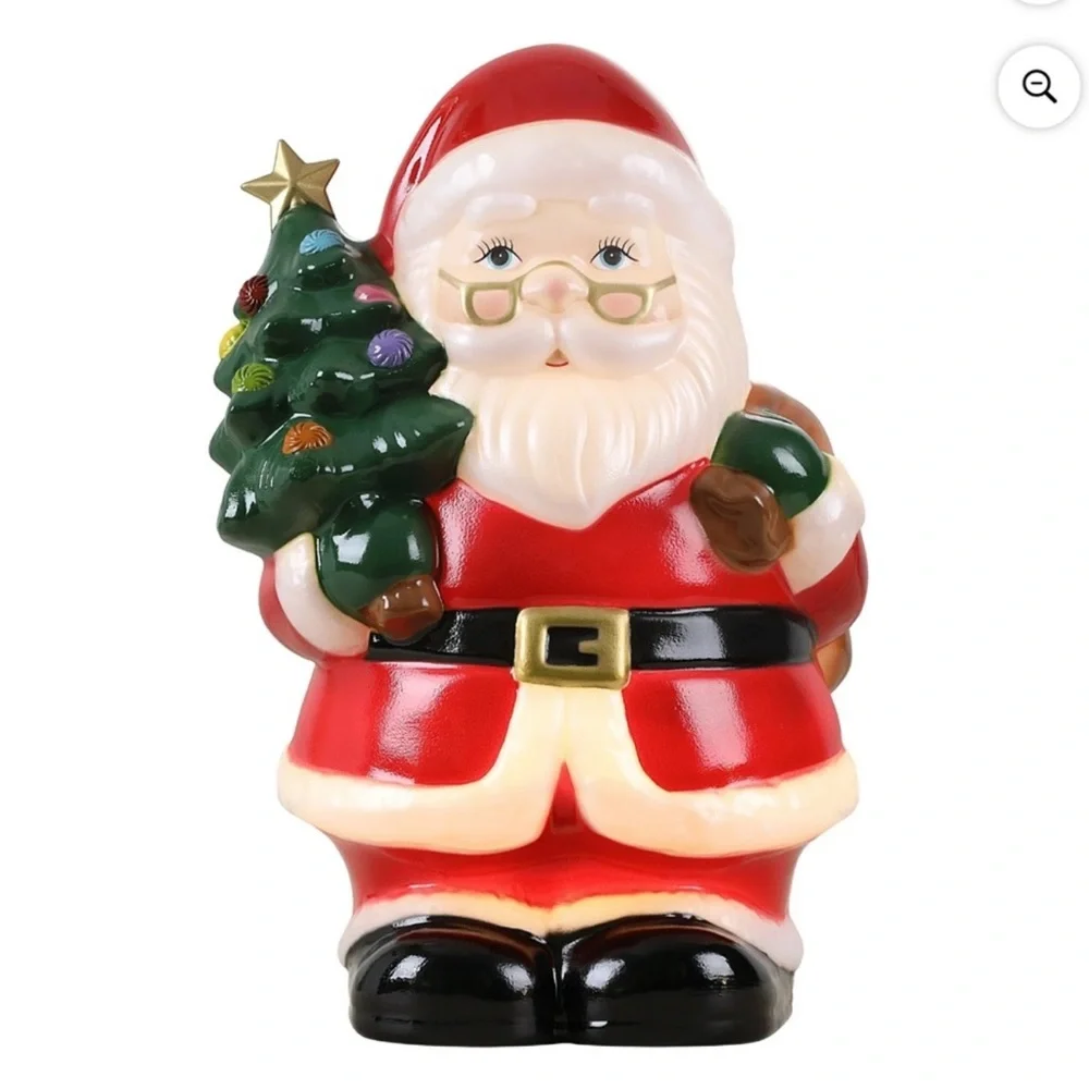 New! Santa holding Christmas Tree 12